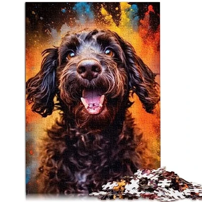 Image of Jigsaw Puzzle Cockapoo 1000 Piece for Adults &amp; Children Cardboard puzzles Great Gift Size: 26x38cm