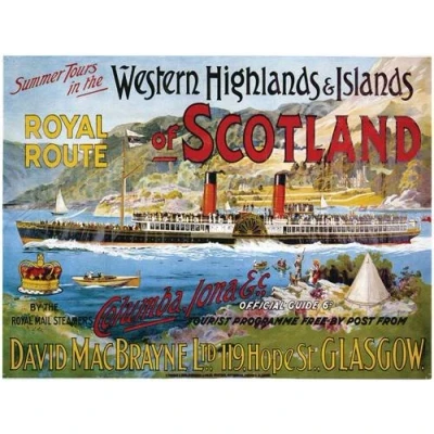 Image of Posters.de Original metals Signs Western Highlands Islands &amp; 15 x 20 CM