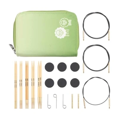 Image of KnitPro Interchangeable Needle Tips Set Bamboo Starter