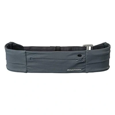 Image of Nathan Zipster Fit Running Belt. Adjustable, Bounce Free Waist Pack. Pockets with Zippers. Runners Fanny Fits All iPhones, Android, Samsung etc. One Size All. for Men and Women