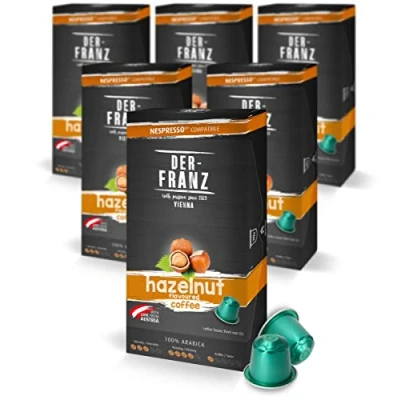 Image of Nespresso Compatible Coffee Capsules, 6 x 10 Hazelnut aroma