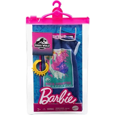 Image of Barbie Fashions Complete Looks 3 of Doll Clothes Inspired by Popular Brand Roxy, Look with Outfit &amp; Accessories for Dolls, Gift Kids to 8 Years Old