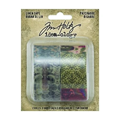 Image of Tim Holtz Patchwork Linen Tape, Multi