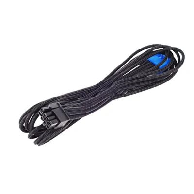 Image of SilverStone SST PP06B PCIE55 55cm PCI E 8pin(6+2) Sleeved PSU Cable, black