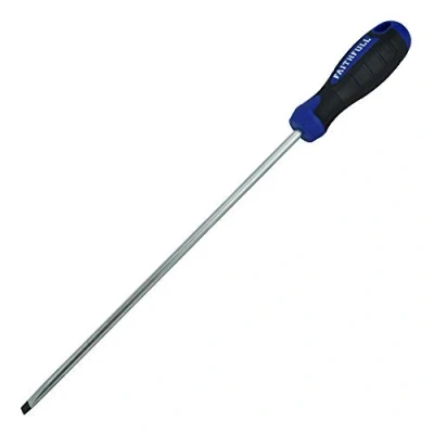 Image of Faithfull FAISDP250 Soft Grip long Reach Screwdriver Parallel 6.5mm x 250mm