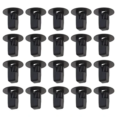 Image of ECSiNG 100PCS Hood Bumper Fender Liner Clip 90189 06065 Trim Panel Door Engine Cover Fastener Splash Shield Retainer Rivet Clips Nylon Black
