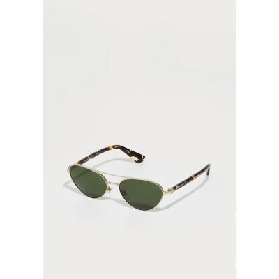 Image of Burberry Woman BE3165 110971 Sunglasses Metal Gold Green Geometric Normal