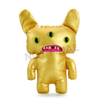 Image of Fuggler Gold Fuggs by ZURU Funny Ugly Monster, Plush, Collectible, Toy (Reeko All over Gold)