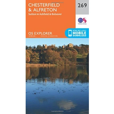 Image of Explorer 269 Chesterfield &amp; Alfreton Map With Digital Version