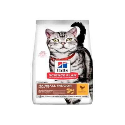 Image of Hill&#039;s Feline Adult Indoor Cat Chicken Dry Mix 1.5 kg
