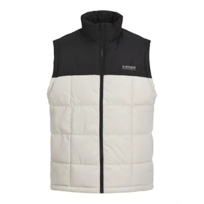 Image of JACK&amp;JONES PLUS Men&#039;s Jjben Square Bodywarmer Pls Quilted Vest, Black, XXXL