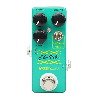 Image of Mosky CH VIBE Vintage Style Chorus/Vibrato Pedal, Green