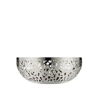 Image of Alessi MSA04/29 Cactus Decorated Fruit Bowl, 18/10 Stainless Steel, Mirror Polished, 29 cm