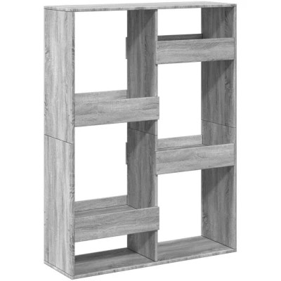 Image of vidaXL Bookcase Grey Sonoma 100x33x135 cm Engineered Wood