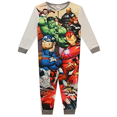 Image of Marvel Boys Onesie Avengers Grey 5 6 Years