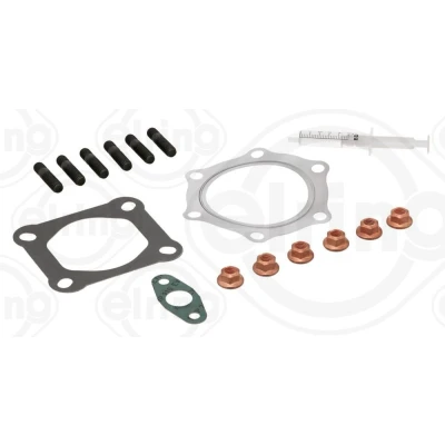 Image of 3599883, 4033134, 4038409, 51091007629, 51091007630 Mounting Kit, charger ELRING 715.710 with gaskets/seals bolts/screws