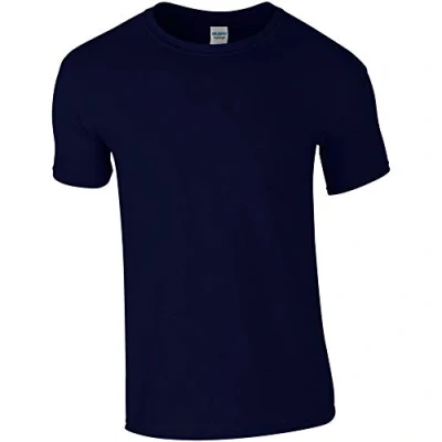 Image of Gildan Mens Short Sleeve Soft Style T Shirt (L) (Navy)