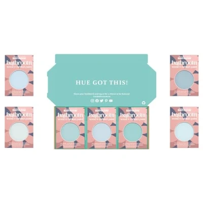 Image of Rust Oleum Bathroom Cabinet Paint in Gloss Finish Soft Blues Tester Box