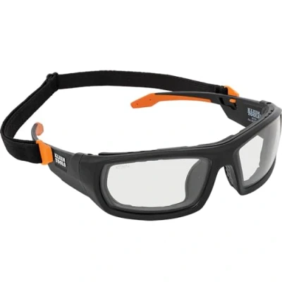 Image of Klein Tools 60470 Safety Glasses, ANSI Z87.1+ Pro Full Frame Gasket Clear Lenses, UV Protection, Anti Fog, Scratch Resistant