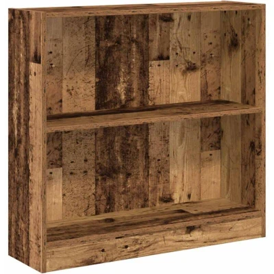 Image of vidaXL Bookcase/Bookshelf Old Wood/Engineered Wood Freestanding Modern Storage Rack 80x24x76 cm For Living Room/Bedroom/Hallway