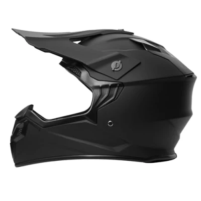 Image of Youth Motorcycle Off Road Helmet, ECE22.06 Approved, Full Face Motocross Street Mountain Dirt Bike ATV BMX MX Helmet(Black,L)