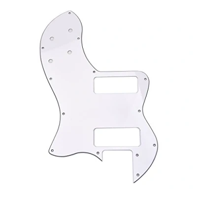 Image of Alnicov Guitar Pickguard for Telecaster Classic Player Thinline P90 Style Scratch Plate White