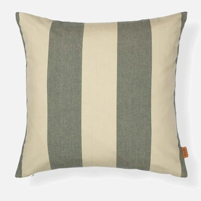 Image of Ferm Living Strand Outdoor Cushion Dark Lichen/Parchment