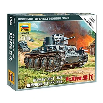 Image of Zvezda, model Z6130, armoured combat vehicle 38 T, scale 1:100