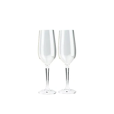 Image of GSI Outdoors Nesting Champagne Flute Set Cups, Unisex Adult, Transparent, One Size