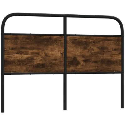 Image of vidaXL Headboard Smoked Oak 140 cm Steel and Engineered Wood
