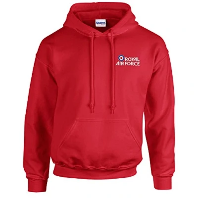 Image of Royal Air Force Logo Hoodie (Red, Medium)