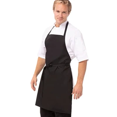 Image of Chef Works Unisex&#039;s Bib Apron, Black, One Size