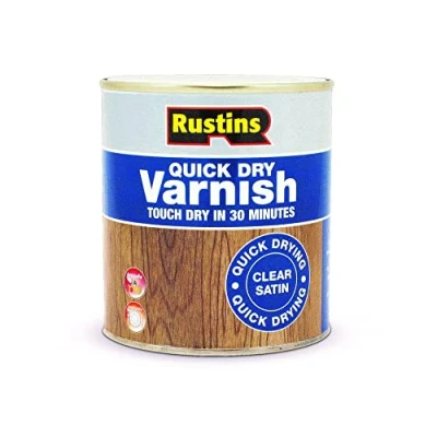Image of Rustins Quick Dry Varnish Clear Satin 500ml