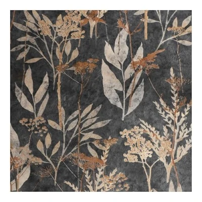 Image of Superfresco Easy Solstice Black Gold Floral Wallpaper