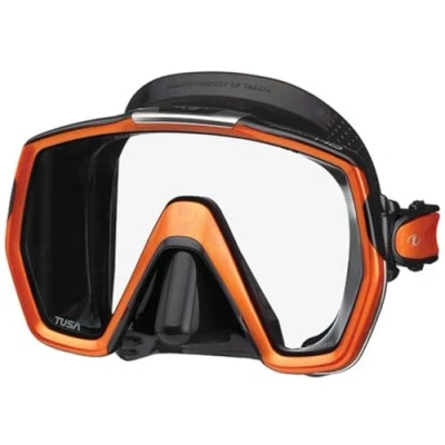 Image of Tusa Freedom HD Diving snorkeling Mask, black/orange (Orange/Black)