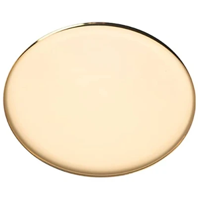 Image of Round Gold Tray 28cm/11 inches Serving Decorative Bathroom Vanity (Gold)