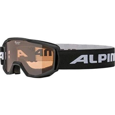 Image of ALPINA Unisex Children, PINEY ski goggles, black, One Size