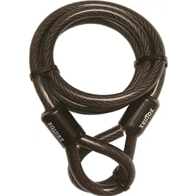 Image of Henry Squire Looped Extender Security Cable, 1800 mm Length x 12 Diameter, Black