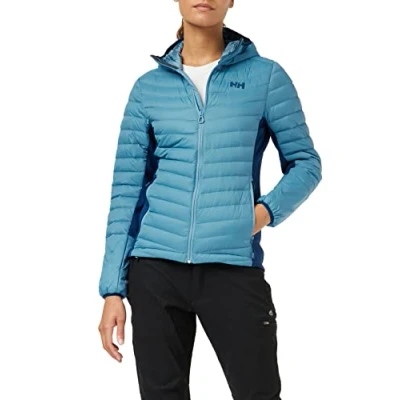 Image of Helly Hansen Women&#039;s Jacket Down Alternative Coat, Blue Fog, XS UK