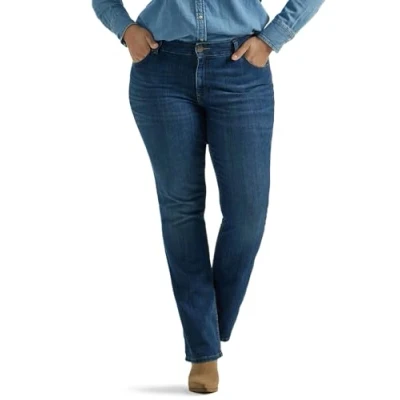 Image of Lee Women&#039;s Regular Fit Bootcut Jean, Heritage Fade, 12 Long