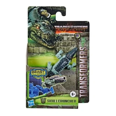 Image of TRANSFORMERS Hasbro Toys Rise of The Beasts Movie, Beast Alliance, Battle Masters Skullcruncher Action Figure Ages 6 and Up, 3 inch (F4601), Medium