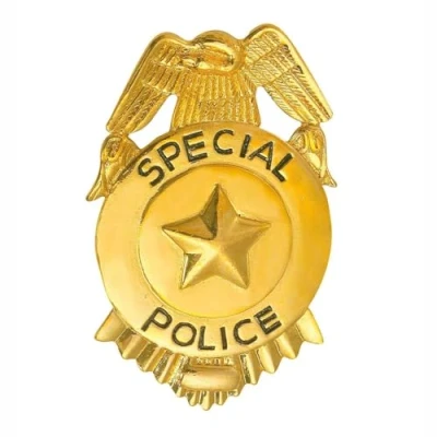 Image of Fbi Badge Metal Accessory for Police Policeman Fancy Dress