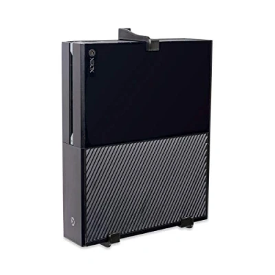 Image of P3D Lab Wall Mount for Xbox One, Bracket: A Perfectly Sized, Strong, &amp; Secure Home Your Game Console (NOT X/S or Series X/S) Black Made in UK