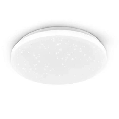 Image of Eglo Pogliola S Crystal Effect LED Ceiling lamp, Ø 31 cm/12.2 inches, Living Room, Children’s Kitchen, Office, Hallway Lighting, Steel and Plastic Flush Mount Wall Light