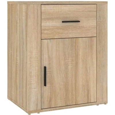 Image of vidaXL Bedside Cabinet Sonoma Oak 50x36x60 cm Engineered Wood