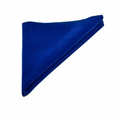 Image of Luxury Royal Blue Velvet Pocket Square, Handkerchief