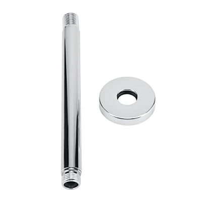 Image of Hyuduo Shower Arms, Ceiling Mount Head Extender, G 1/2 Stainless Steel Top Arm Pipe Extension (Chrome Finish)(20Cm/8In),Shower