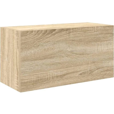 Image of vidaXL Bathroom Wall Cabinet Sonoma Oak 60x25x30 cm Engineered Wood Storage for Bathroom, Kitchen, Living Room