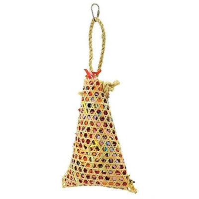 Image of Caribbean Foraging Pouch Chewable Parrot Toy