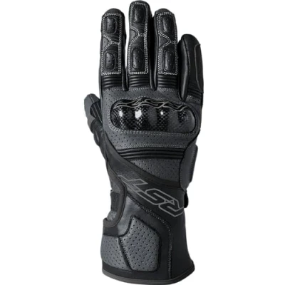 Image of RST Fulcrum CE Perforated Leather Sports Motorcycle Gloves (Grey, Black, L)